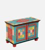 Visaya Solid Wood Hand-Painted Cabinet