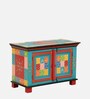 Visaya Solid Wood Hand-Painted Cabinet