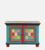 Visaya Solid Wood Hand-Painted Cabinet