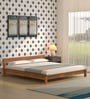 Atwood Solid Wood King Size Bed In Rustic Teak Finish