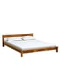 Atwood Solid Wood King Size Bed In Rustic Teak Finish