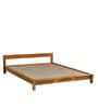 Atwood Solid Wood King Size Bed In Rustic Teak Finish