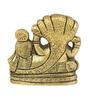 Vishnu Laxmi Gold Brass Idol