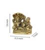 Vishnu Laxmi Gold Brass Idol