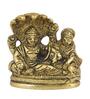 Vishnu Laxmi Gold Brass Idol
