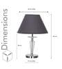 Viso Metal & Crystal Table Lamp (Chrome)