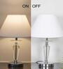 Viso Metal & Crystal Table Lamp (Chrome)