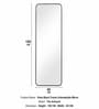 Vista Frame Floor Mirror Black Square (150 x 40) CM
