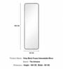 Vista Frame Floor Mirror Black Square (160 x 50) CM