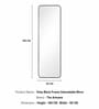 Vista Frame Floor Mirror Black Square (160 x 50) CM