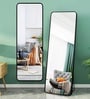Vista Frame Floor Mirror Black Square (160 x 50) CM