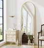 Vista Frame Floor Mirror Gold Arched (150 x 40) CM