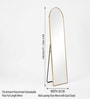 Vista Frame Floor Mirror Gold Arched (160 x 50) CM