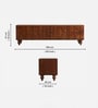 Vista Mango Wood TV Console In Provinical Teak Finish