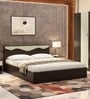 Vurv Queen Size Bed with Storage in Cola Rain Finish