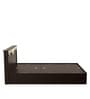 Vurv Queen Size Bed with Storage in Cola Rain Finish