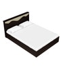 Vurv Queen Size Bed with Storage in Cola Rain Finish