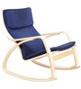 Vita Fabric Rocking Chair in Blue Colour