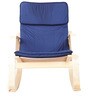 Vita Fabric Rocking Chair in Blue Colour