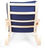 Vita Fabric Rocking Chair in Blue Colour