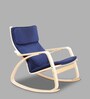 Vita Fabric Rocking Chair in Blue Colour