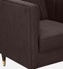 Vito Fabric 1 Seater Sofa In Chestnut Brown Colour