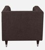 Vito Fabric 1 Seater Sofa In Chestnut Brown Colour