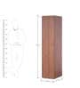 Viva Single Door Wardrobe Cincinnati Walnut Finish