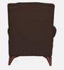 Vivaldi Leatherette Wing Chair In Brown Colour
