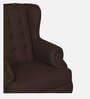 Vivaldi Leatherette Wing Chair In Brown Colour