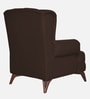 Vivaldi Leatherette Wing Chair In Brown Colour