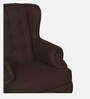 Vivaldi Leatherette Wing Chair In Brown Colour