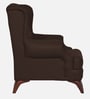 Vivaldi Leatherette Wing Chair In Brown Colour