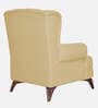 Vivaldi Leatherette Wing Chair In Cream Colour