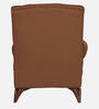 Vivaldi Leatherette Wing Chair In Rust Colour