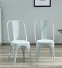 Vivaldi Metal Iconic Chair in Pastel Blue Colour (Set of 2)