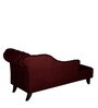 Vivanka Fabric Chaise Lounger in Maroon Colour