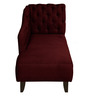 Vivanka Fabric Chaise Lounger in Maroon Colour