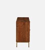 Vivant Acacia Wood 2 Door Sideboard In Scratch Resistant Natural Finish  With Drawers