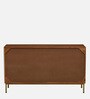 Vivant Acacia Wood 2 Door Sideboard In Scratch Resistant Natural Finish  With Drawers