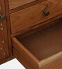 Vivant Acacia Wood 2 Door Sideboard In Scratch Resistant Natural Finish  With Drawers