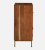 Vivant Acacia Wood 3 Door Cabinet In Scratch Resistant Natural Finish