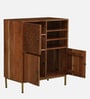 Vivant Acacia Wood 3 Door Cabinet In Scratch Resistant Natural Finish