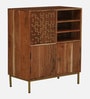 Vivant Acacia Wood 3 Door Cabinet In Scratch Resistant Natural Finish