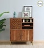 Vivant Acacia Wood 3 Door Cabinet In Scratch Resistant Natural Finish