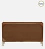 Vivant Acacia Wood 3 Door Sideboard In Scratch Resistant Natural Finish