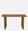 Vivant Acacia Wood 6 Seater Dining Set In Scratch Resistant Natural Finish