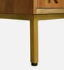 Vivant Acacia Wood Bedside Table (LHS Door) In Natural Finish