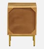 Vivant Acacia Wood Bedside Table (RHS Door) In Natural Finish