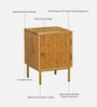 Vivant Acacia Wood Bedside Table (RHS Door) In Natural Finish